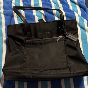 Briggs & Riley Black Nylon Laptop Tote with Top Handles